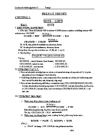 Lý thuyết và bài tập Hóa học 12