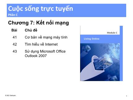 Bài giảng Cuộc sống trực tuyến (IC3) - Chương 7: Kết nối mạng - Trường Tiểu học Hương Long