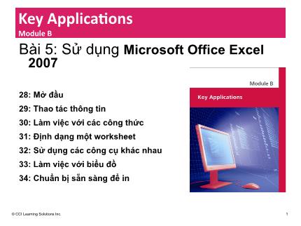 Bài giảng Máy tính căn bản (IC3) - Phần B - Bài 5 - Trường Tiểu học Hương Long