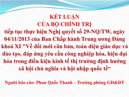 Bài giảng Phương pháp dạy - Học và công tác thi, kiểm tra, đánh giá chất lượng giáo dục