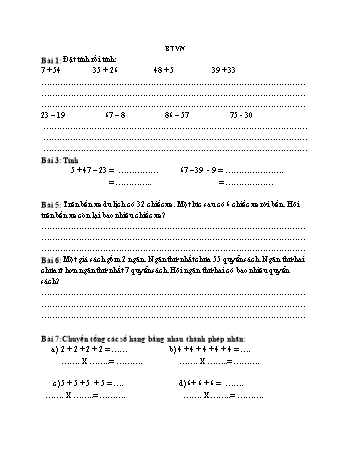 Bài tập về nhà cuối tuần môn Toán + Tiếng Việt 1
