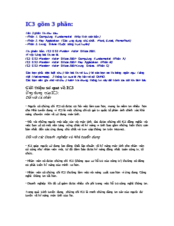 Đề cương ôn tập IC3